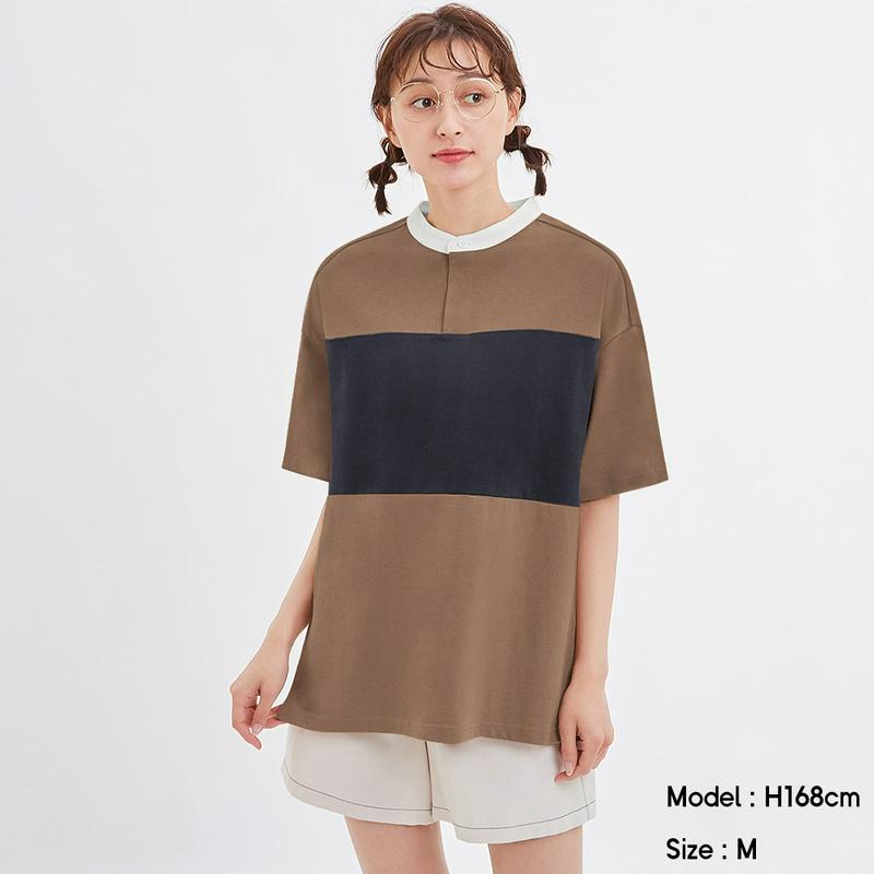 ラガーシャツ(5分袖)JN+E