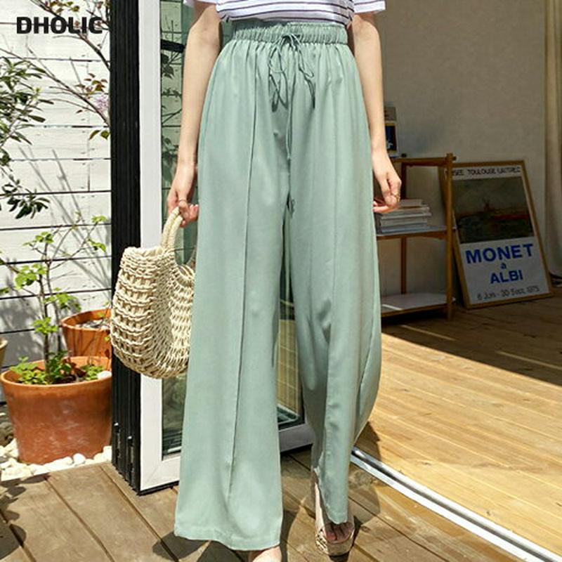 センタープレスワイドパンツ・全4色・b59031 レディース 【pt】【ワイドパンツ ロングパンツ ワイド ロング パンツ ズボ