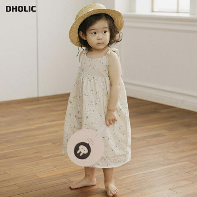 肩リボン花柄キャミワンピース p000063 キッズ 【3~8才】【ops】【韓国 ファッション ワンピース ベビーワンピース ノースリーブ スリーブレス 花柄 膝丈 ミドル丈 無地 ベビー服 ベビー用 お出かけ キッズ 子供 子供用 ベビー用 秋 春】【KIDS】