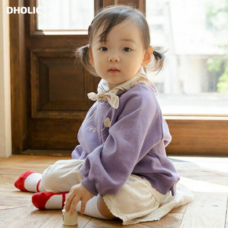 ハートレタリングスウェット p000088 キッズ 【3~8才】【tops】【韓国 ファッション トップス スウェット ラウンドネック ロゴ レタリング メランジ 水色 ラグランスリーブ 長袖 ベビー用 ベビー服キッズ 子供 子供用 ベビー用 秋 春】【KIDS】
