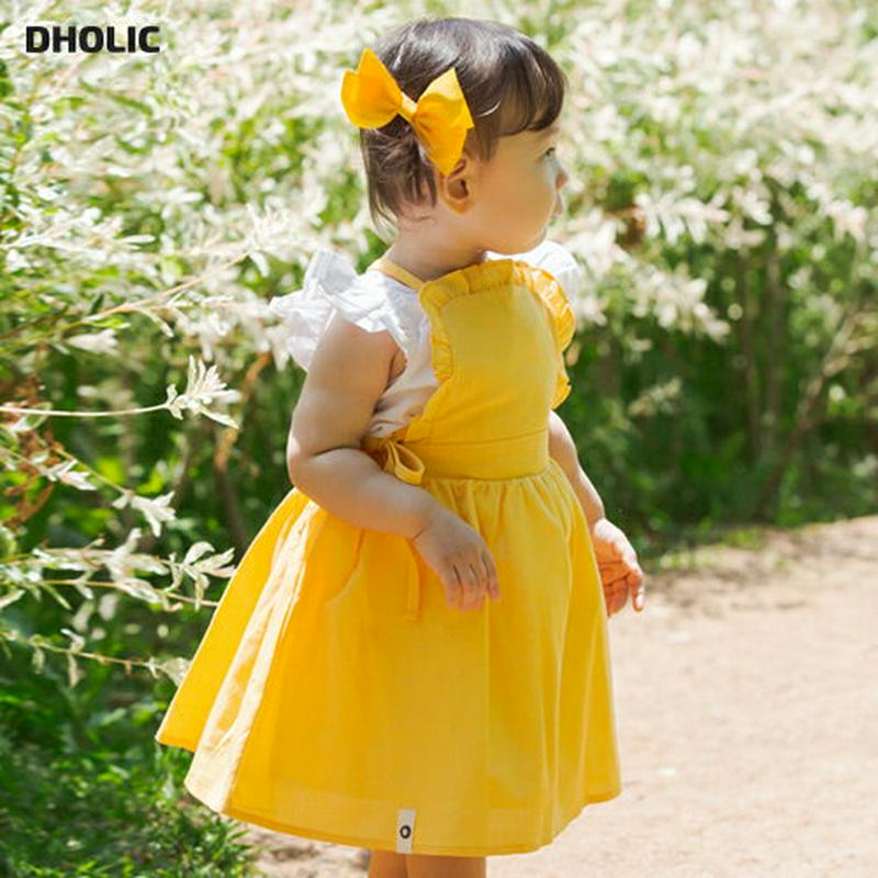 フリルバッククロスワンピース p000048 キッズ 【3~8才】【ops】【韓国 ファッション ワンピース ベビーワンピース ノースリーブ スリーブレス エプロン エプロンワンピース 無地 ベビー服 コットン100キッズ 子供 子供用 ベビー用 秋 春】【KIDS】