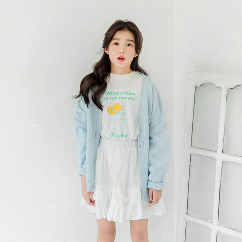 【キッズ只今10%OFF】アクリルニットカーディガン p000172 キッズ 【3~8才】【cd】【韓国 ファッション カーディ