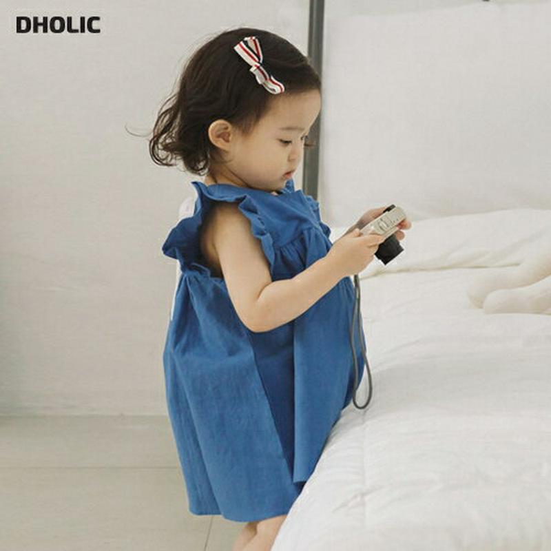 リネン混バックリボンワンピース・p000067 キッズ【3~8才】【ops】【ワンピース ミニワンピース ショート丈 ノースリーブ スリーブレス フリル 可愛い かわいい バックリボン りぼん リボン リネン 女の子 春 夏 子供 子供服 服】【KIDS】