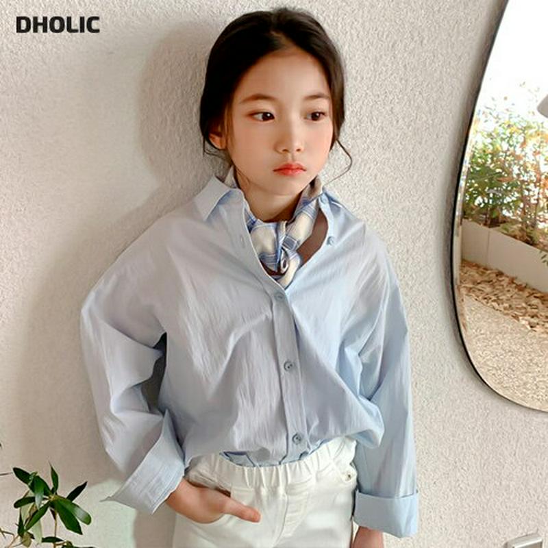 【キッズ只今10%OFF】ノーポケットデイリーシャツ p000218 キッズ 【3~8才】【bl】【韓国 ファッション トップス
