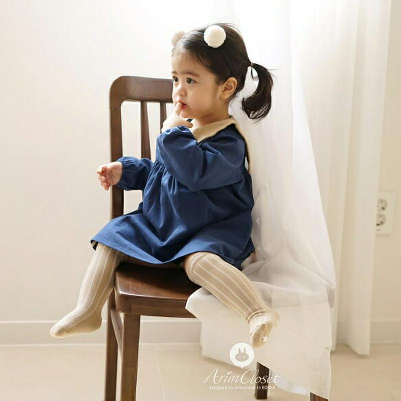 セーラーカラーボタンワンピース・p000050 キッズ【3~8才】【ops】【ワンピース セーラーカラー 襟コンシャス 可愛い かわいい ガーリー シンプル 春 秋 長袖 女の子 子供 こども 子供服 こども服】【KIDS】