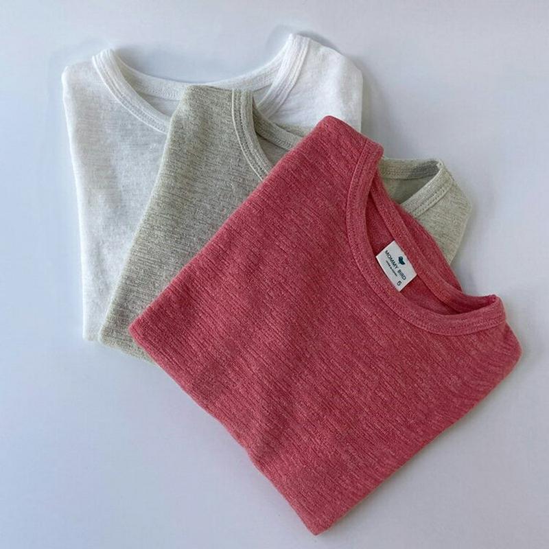 【キッズ只今10%OFF】スラブ長袖Tシャツ・p000121 キッズ【3~8才】【tops】【トップス Tシャツ 長袖 ラウンド
