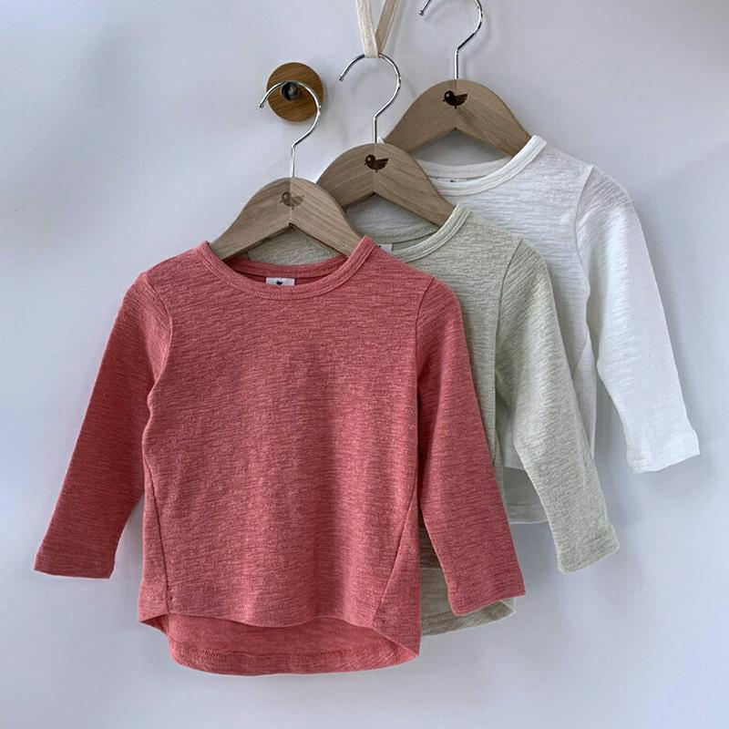 【キッズ只今10%OFF】スラブ長袖Tシャツ・p000121 キッズ【3~8才】【tops】【トップス Tシャツ 長袖 ラウンド