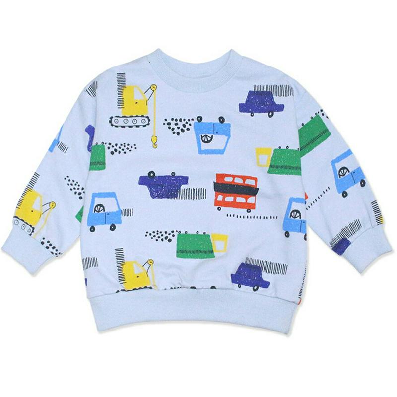 【キッズ只今10%OFF】カープリントスウェット・p000127 キッズ【3~8才】【tops】【トップス スウェット 長袖 ラ