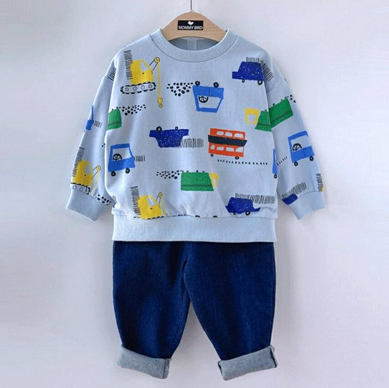 【キッズ只今10%OFF】カープリントスウェット・p000127 キッズ【3~8才】【tops】【トップス スウェット 長袖 ラ