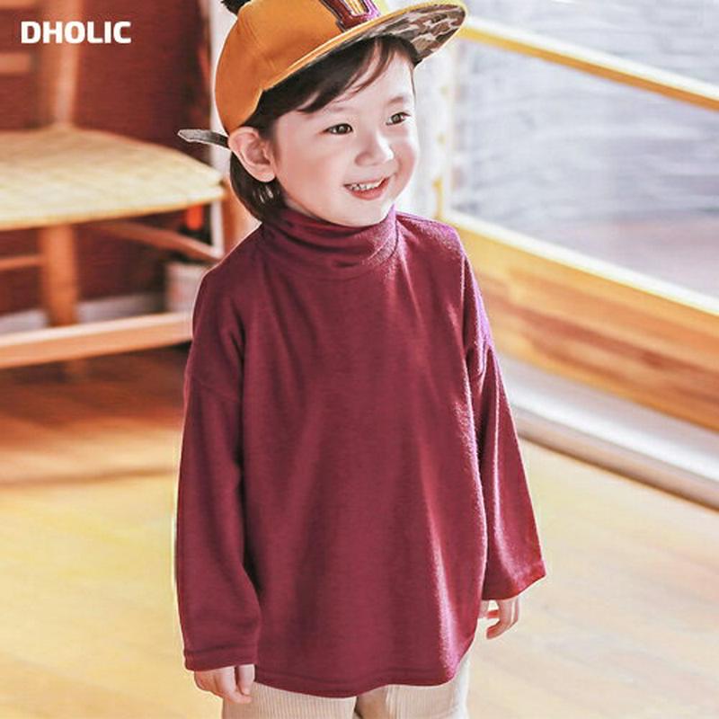 タートルネックTシャツ・p000016 キッズ【3~8才】【tops】【トップス Tシャツ 長袖 タートルネック 無地 カジュアル シンプル ベビー 子供服 キッズ ジュニア 子供 こども 女の子 男の子】【KIDS】