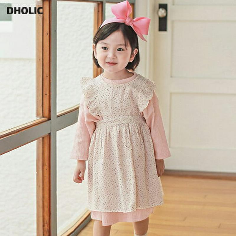 ドットフリルワンピース・p000020 キッズ【3~8才】【ops】【ワンピース スリーブレス レイヤード フリル ドット 綿 コットン ベビー 子供服 キッズ ジュニア 子供 こども 女の子 かわいい】【KIDS】