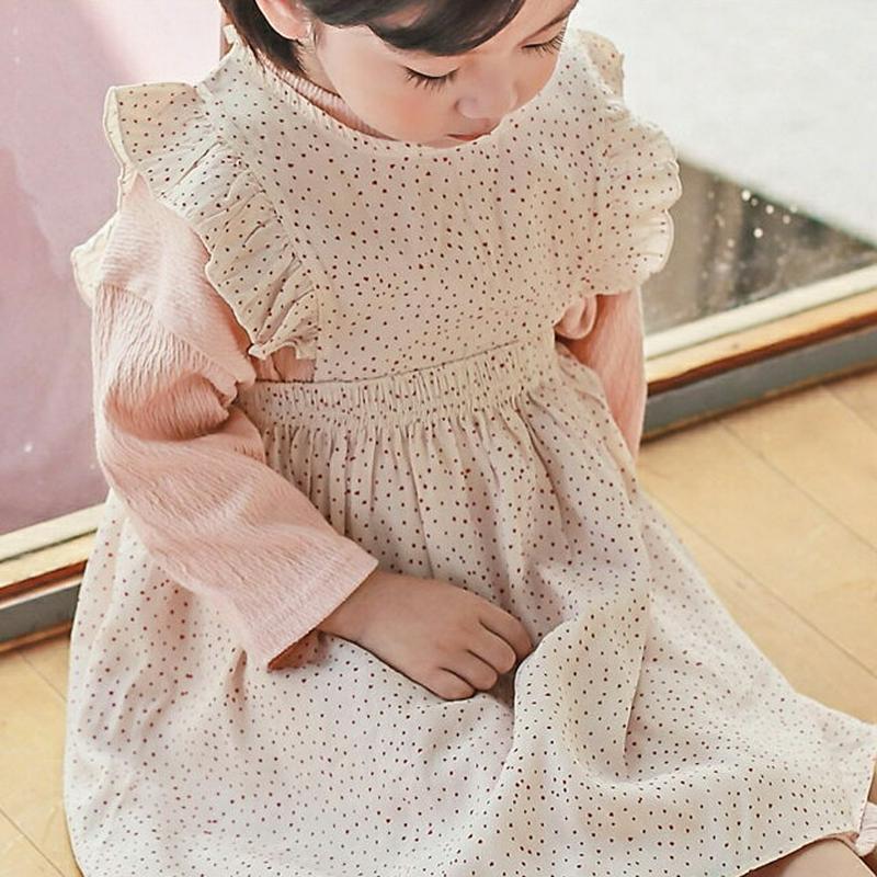 ドットフリルワンピース・p000020 キッズ【3~8才】【ops】【ワンピース スリーブレス レイヤード フリル ドット 綿 コットン ベビー 子供服 キッズ ジュニア 子供 こども 女の子 かわいい】【KIDS】