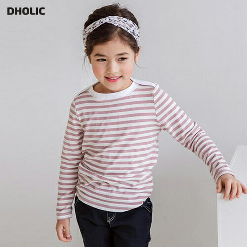 ショルダーラインボーダーTシャツ・p000192 キッズ【3~8才】【tops】【トップス Tシャツ Vネック 無地 長袖 女の子 男の子 ゆったり カジュアル キッズ 子供 こども 子供服 こども服】【KIDS】
