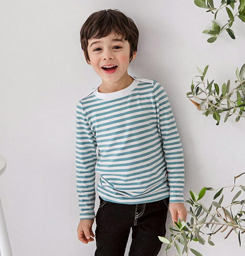 ショルダーラインボーダーTシャツ・p000192 キッズ【3~8才】【tops】【トップス Tシャツ Vネック 無地 長袖 女の子 男の子 ゆったり カジュアル キッズ 子供 こども 子供服 こども服】【KIDS】