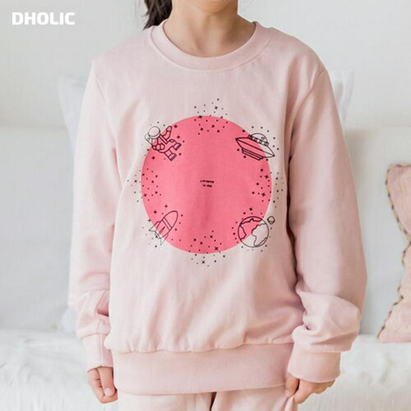 スペースロゴスウェット(junior)・p000212 キッズ【3~8才】【tops】【トップス Tシャツ Vネック 無地 長袖 女の子 男の子 ゆったり カジュアル キッズ 子供 こども 子供服 こども服】【KIDS】