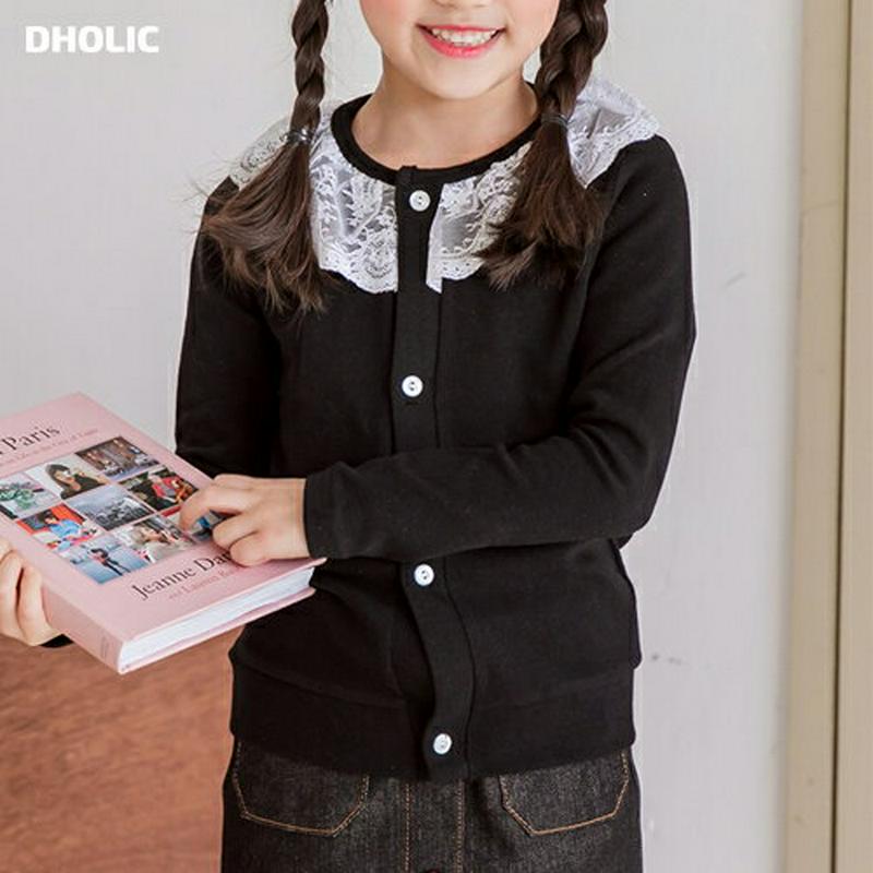 レースカラーカーディガン・p000134 キッズ【3~8才】【cd】【トップス Tシャツ Vネック 無地 長袖 女の子 男の子 ゆったり カジュアル キッズ 子供 こども 子供服 こども服】【KIDS】