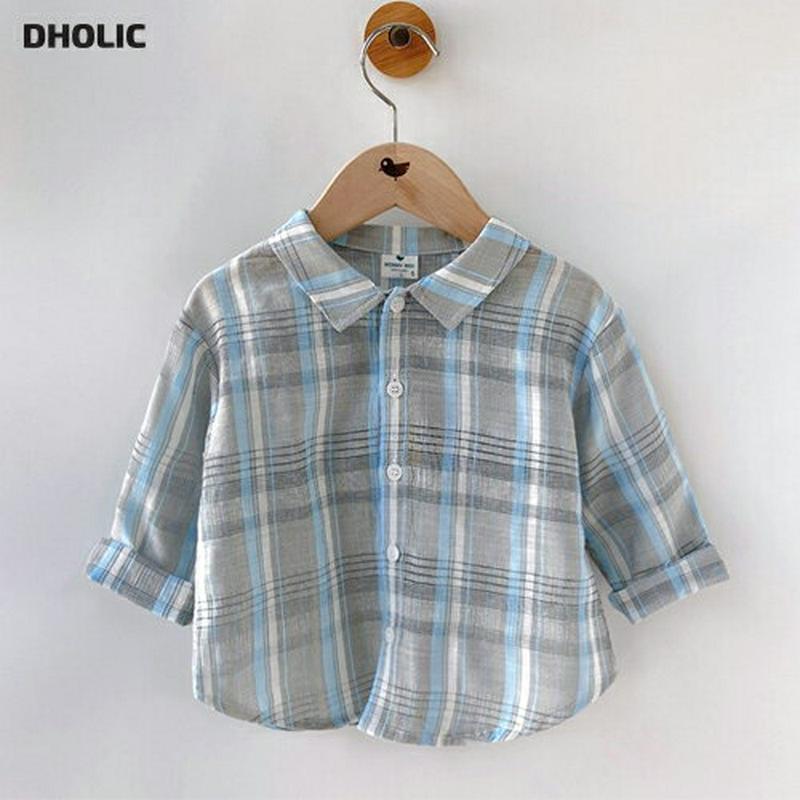 【キッズ只今10%OFF】リネン混チェックシャツ・p000113 キッズ【3~8才】【bl】【トップス シャツ 長袖 チェック 