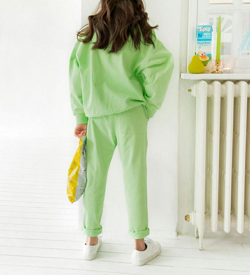 【キッズ只今10%OFF】カラーステッチスウェット上下SET p000240 キッズ【3~8才】【set】【KIDS】