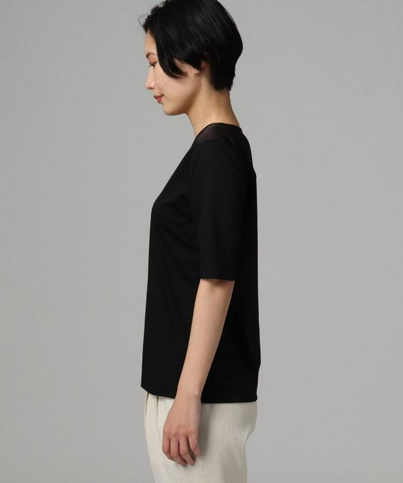 【洗える】スムースVネックカットソー