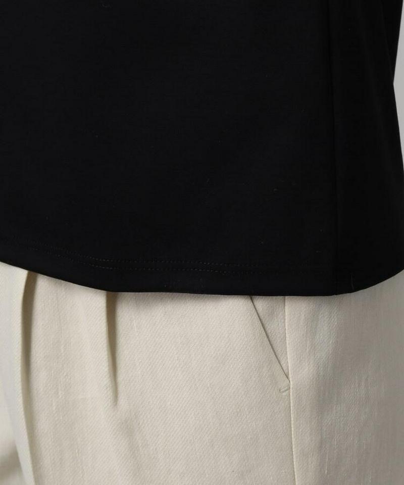 【洗える】スムースVネックカットソー