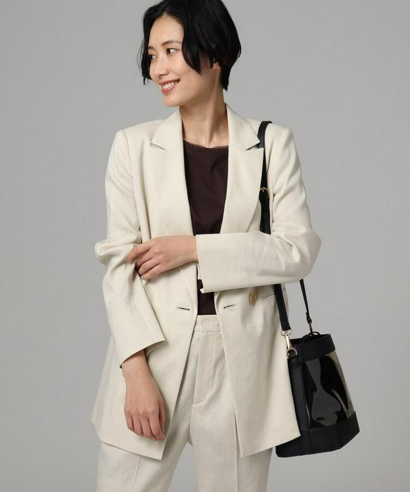 麻ブレンドジャケット