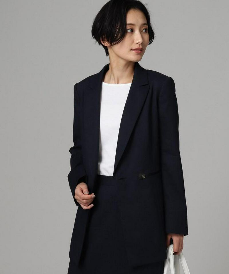 麻ブレンドジャケット