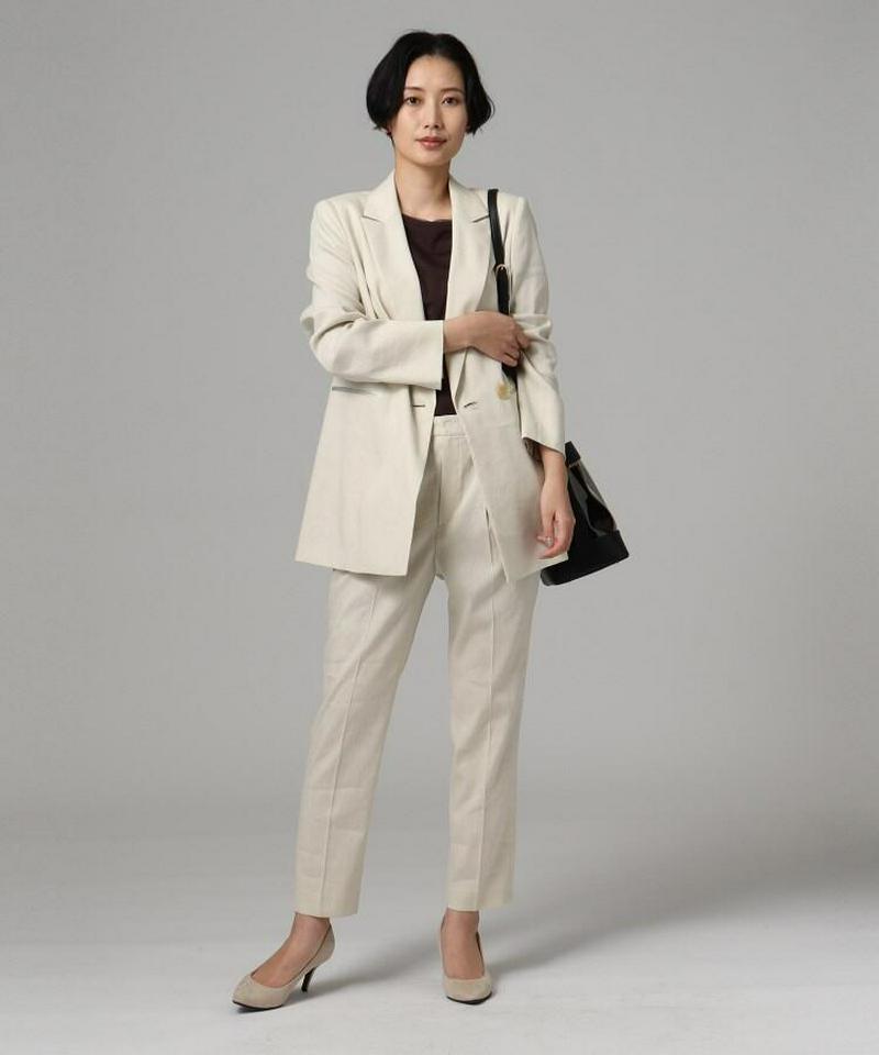 麻ブレンドジャケット