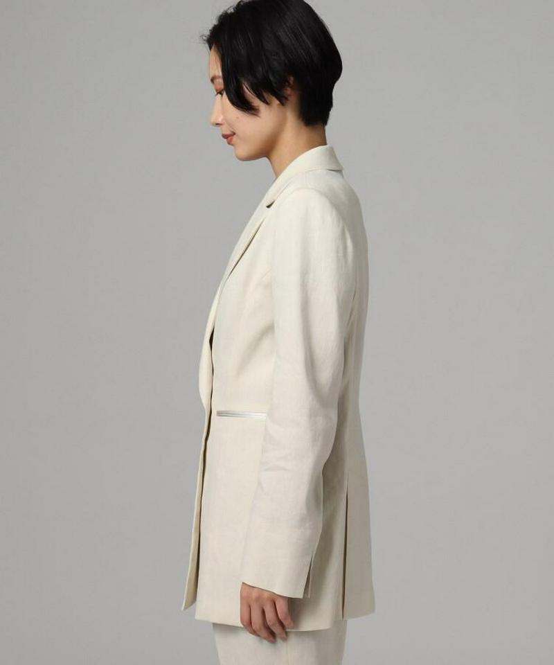 麻ブレンドジャケット