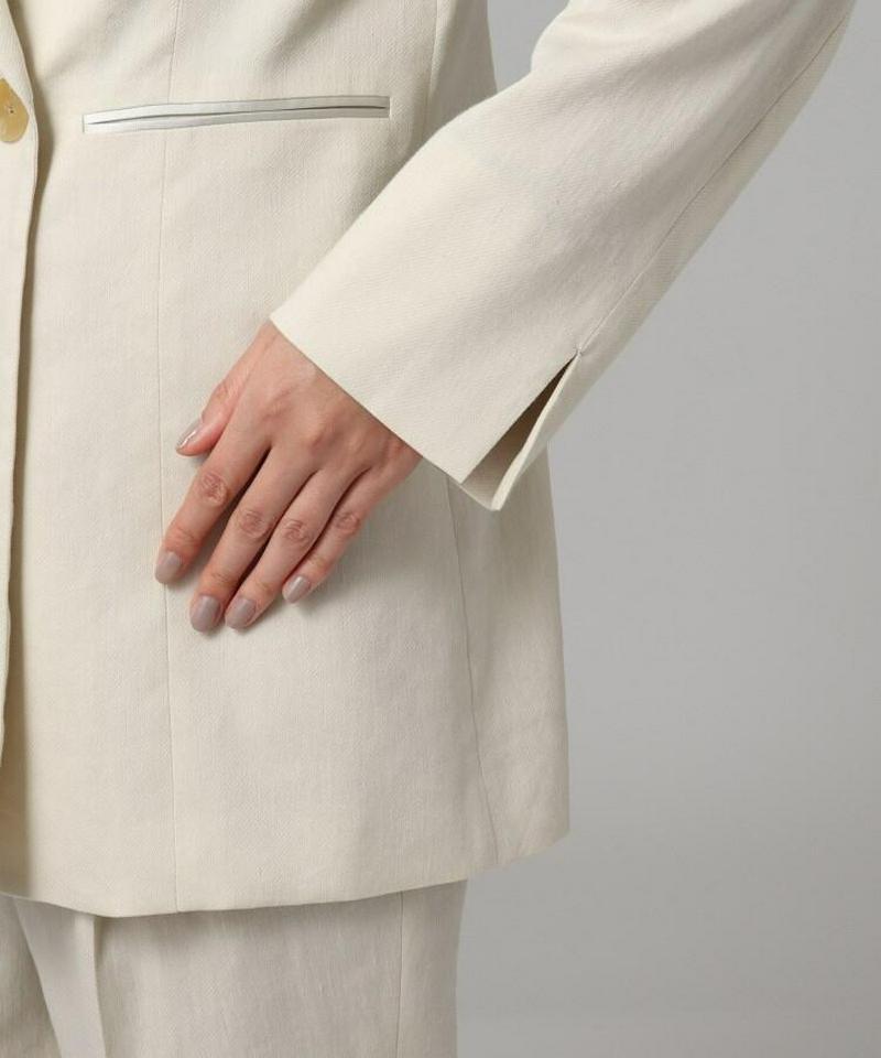 麻ブレンドジャケット