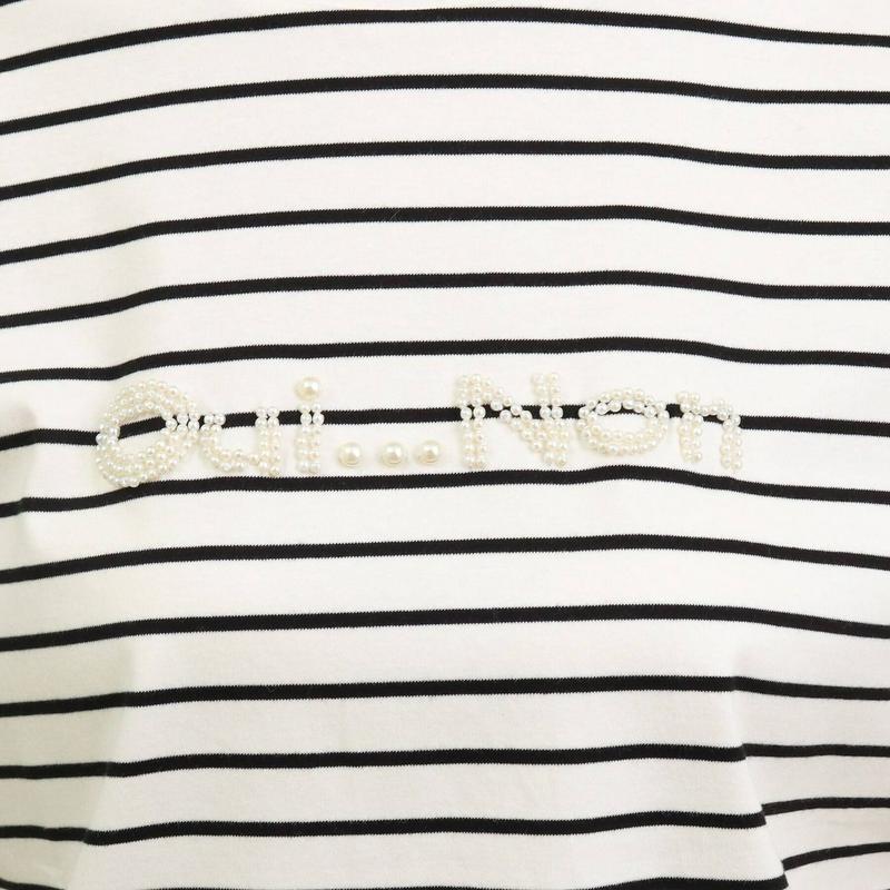 フェイクパールロゴＴシャツ