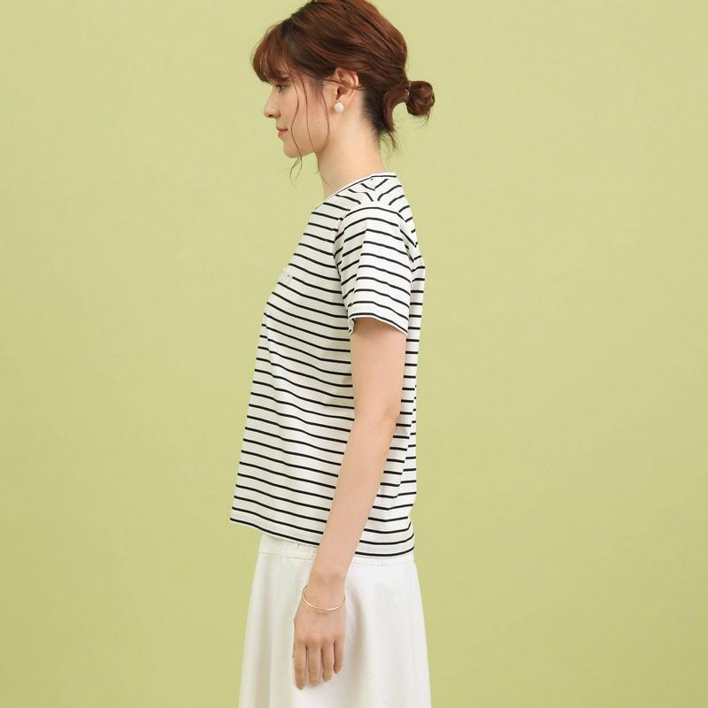 フェイクパールロゴＴシャツ