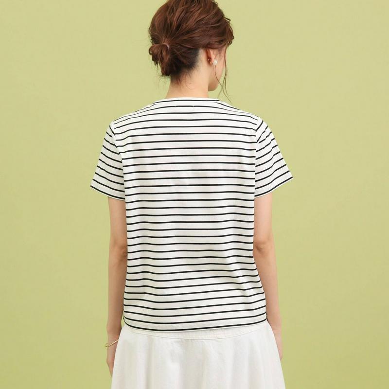 フェイクパールロゴＴシャツ