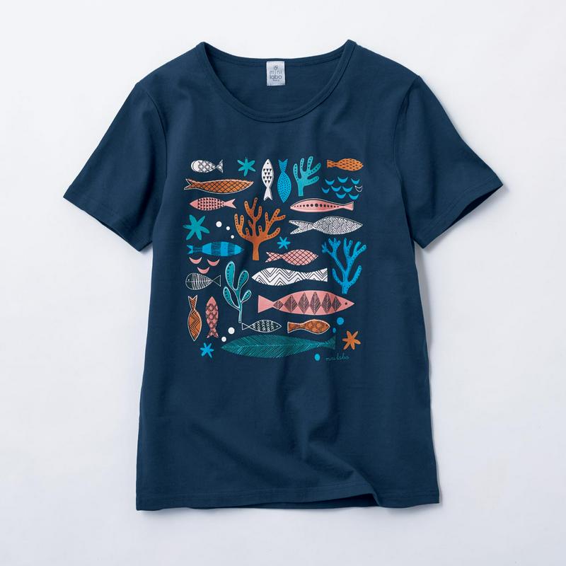 綿１００％プリントＴシャツ「ミニラボ」（mini labo）