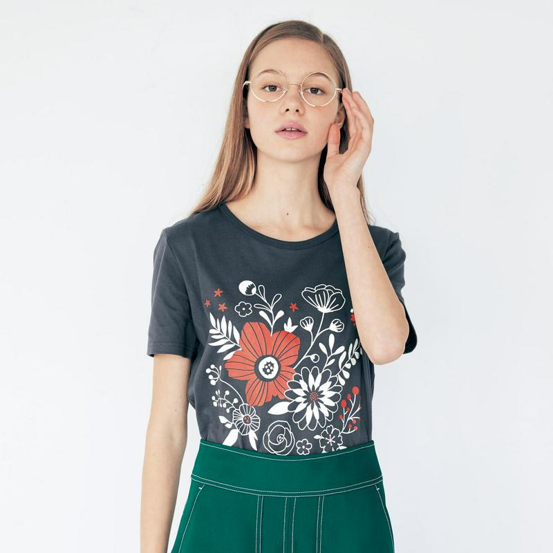 綿１００％プリントＴシャツ「ミニラボ」（mini labo）