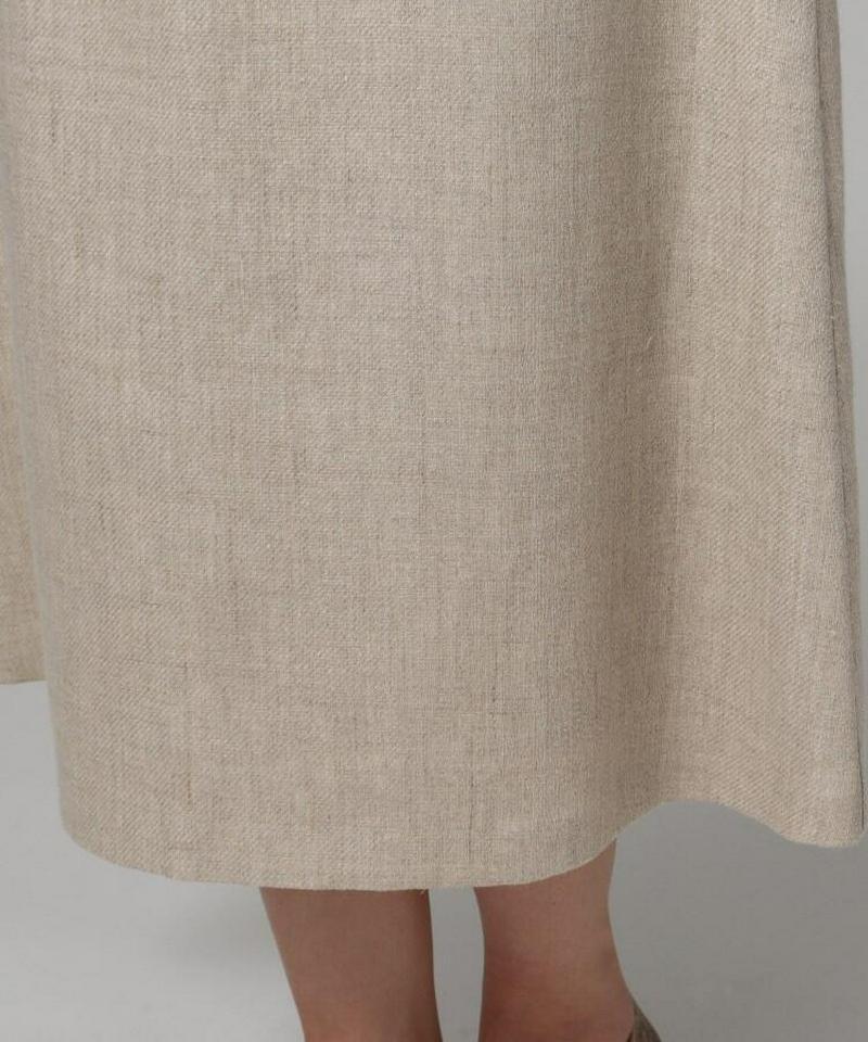 ビッグポケット麻混スカート