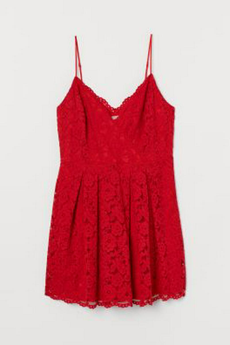 H&M+ レースショートワンピース