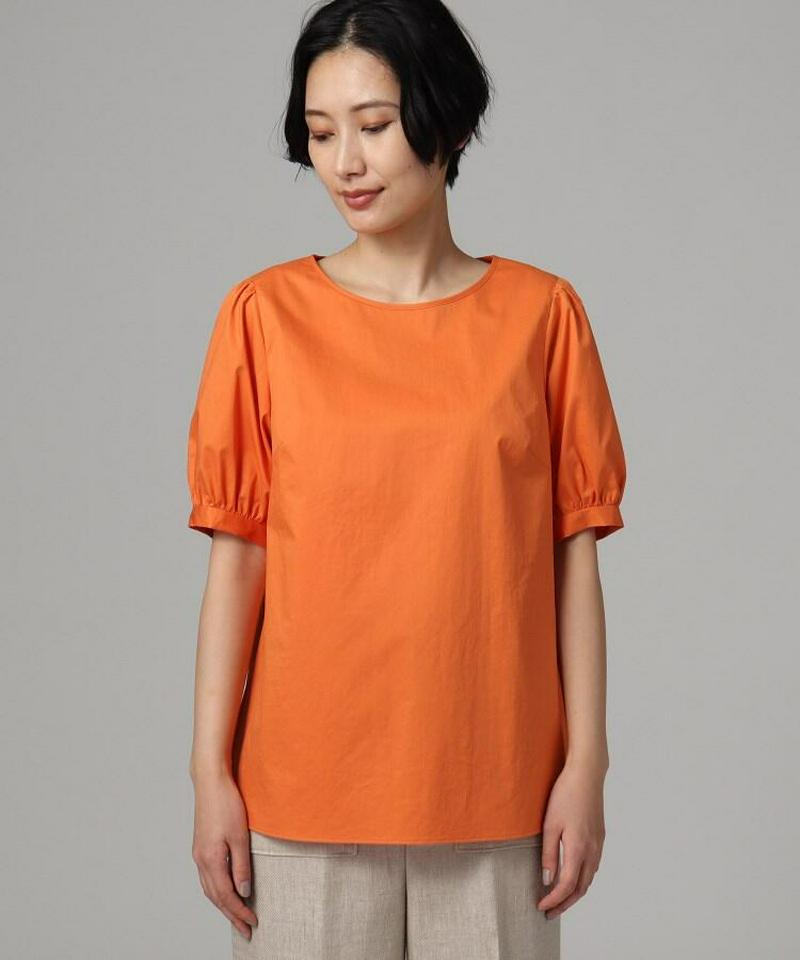 【洗える】ポルトガルコットンパフスリーブブラウス