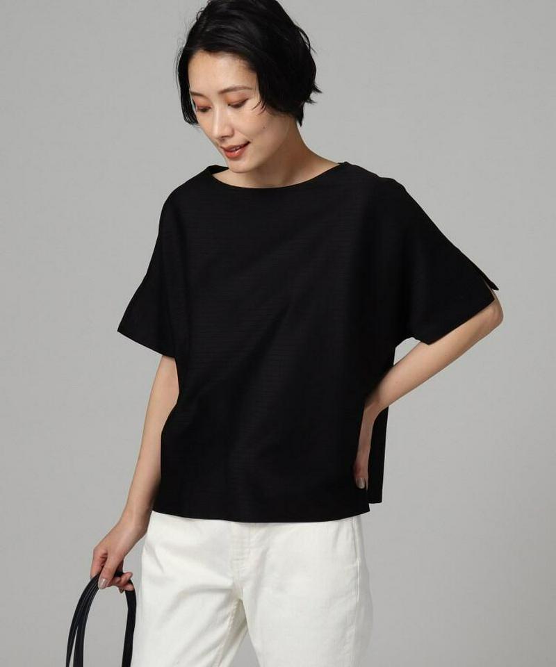 【洗える】リブフレンチカットソー