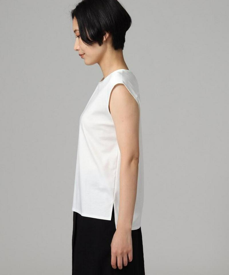 【洗える】前後差スムースタンクトップ