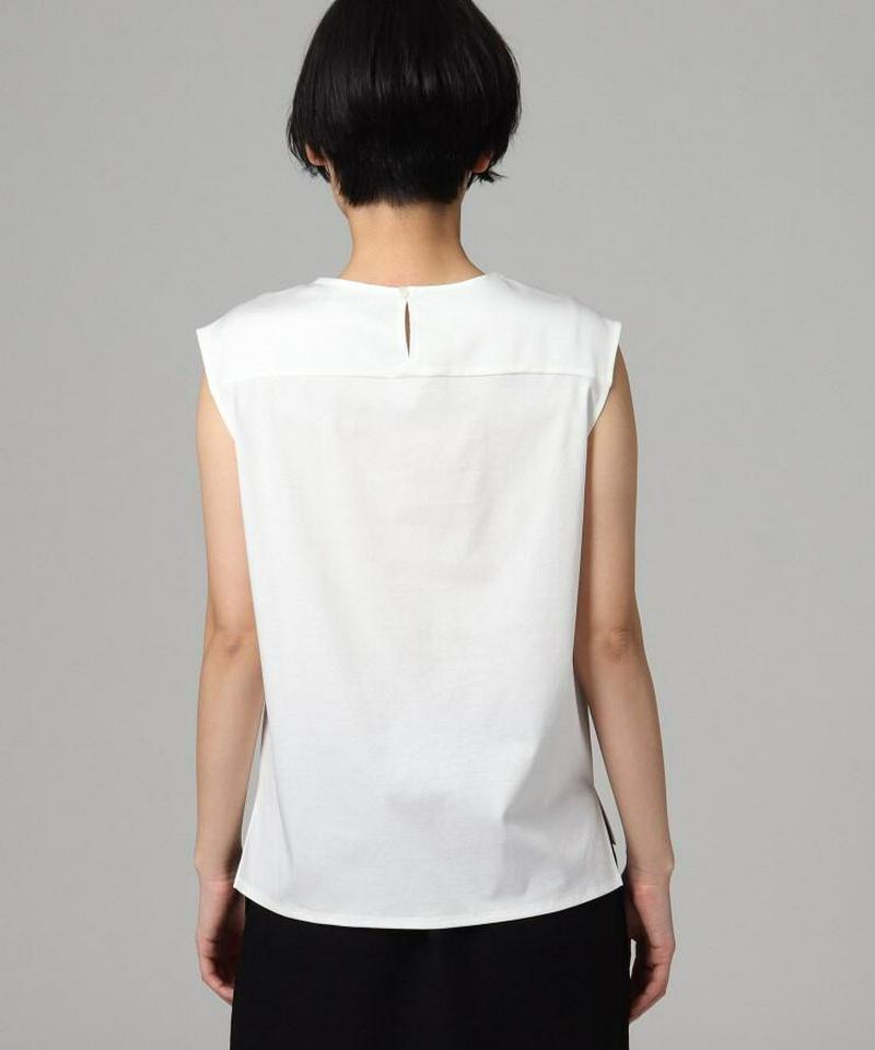 【洗える】前後差スムースタンクトップ