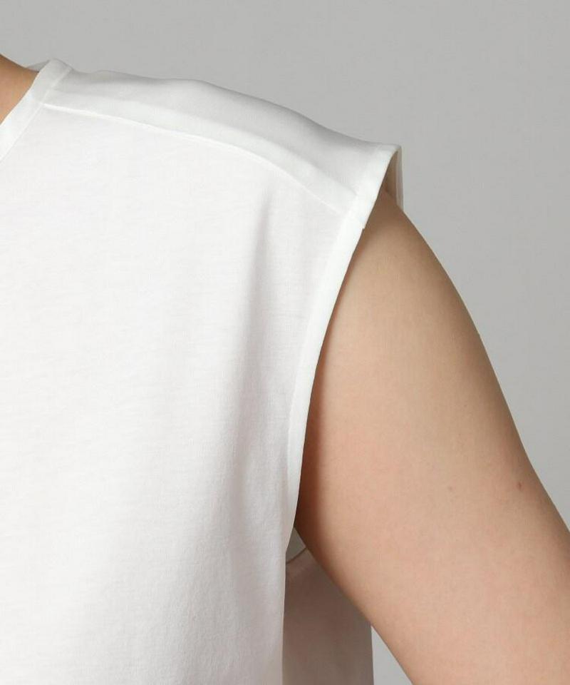 【洗える】前後差スムースタンクトップ