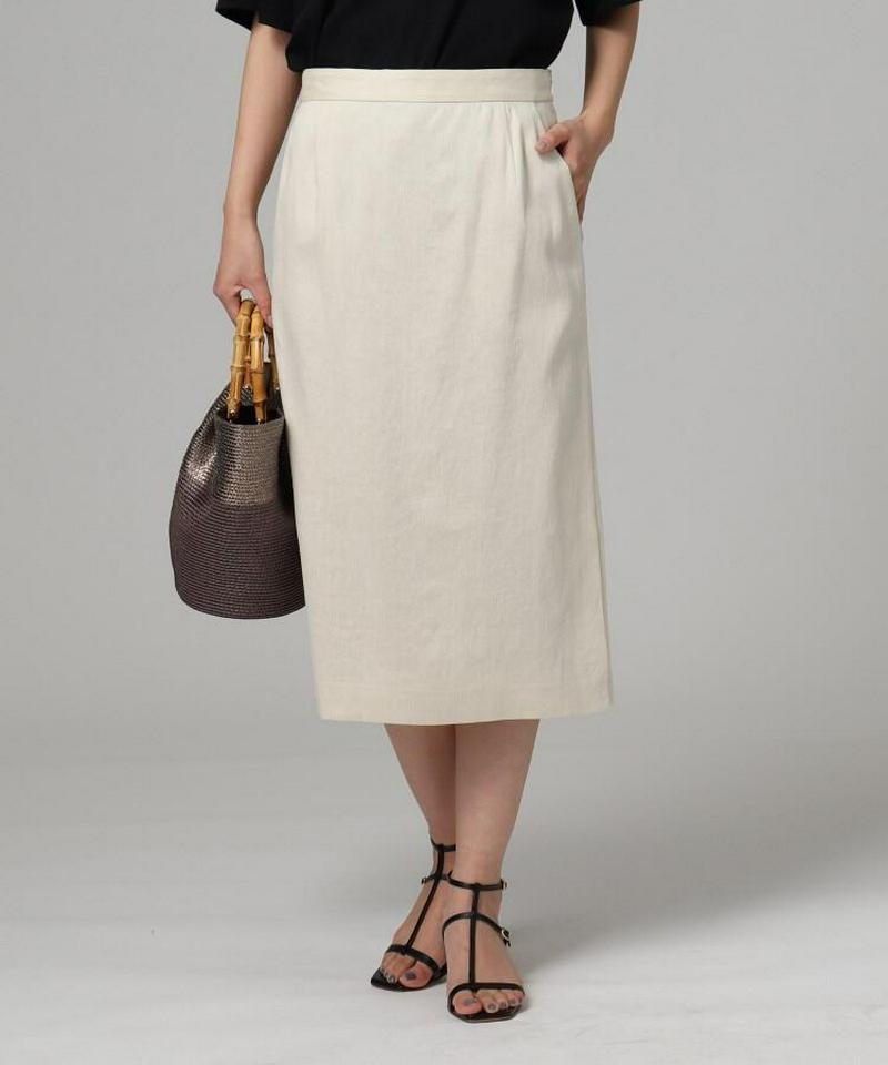 麻ブレンドナロースカート