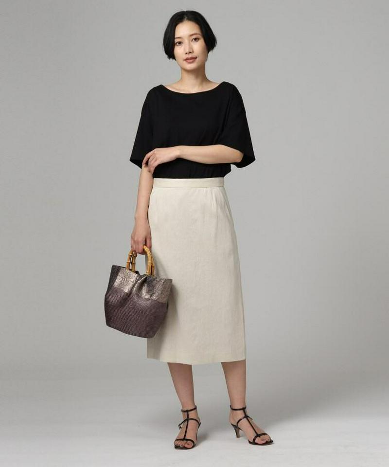 麻ブレンドナロースカート