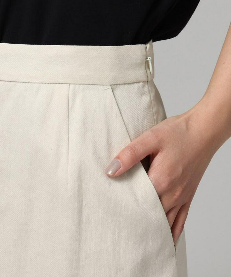 麻ブレンドナロースカート