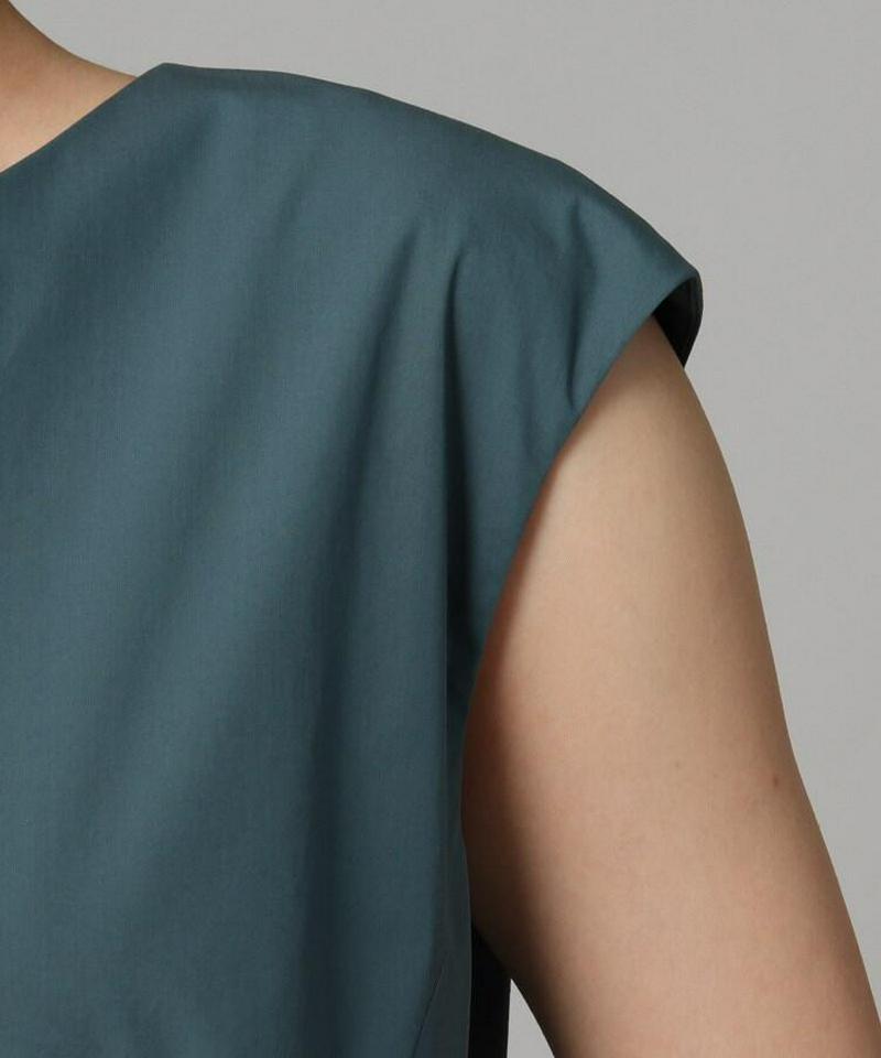 【洗える】タイプライターノースリーブワンピース