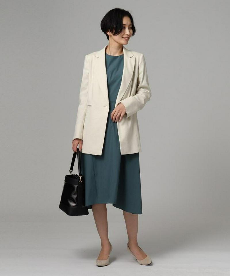 【洗える】タイプライターノースリーブワンピース