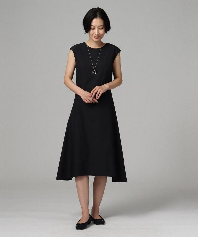 【洗える】タイプライターノースリーブワンピース