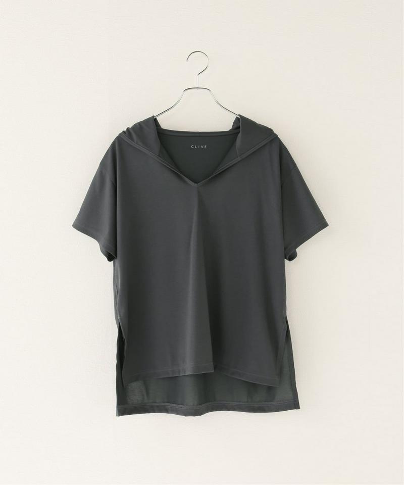 プレーティングパーカーTシャツ（CLIVE）