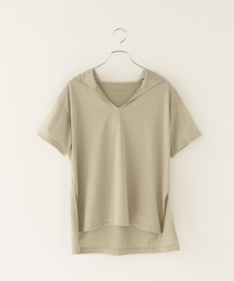 プレーティングパーカーTシャツ（CLIVE）
