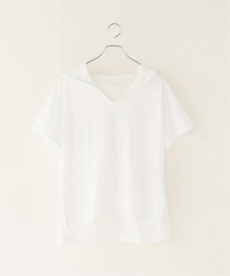 プレーティングパーカーTシャツ（CLIVE）